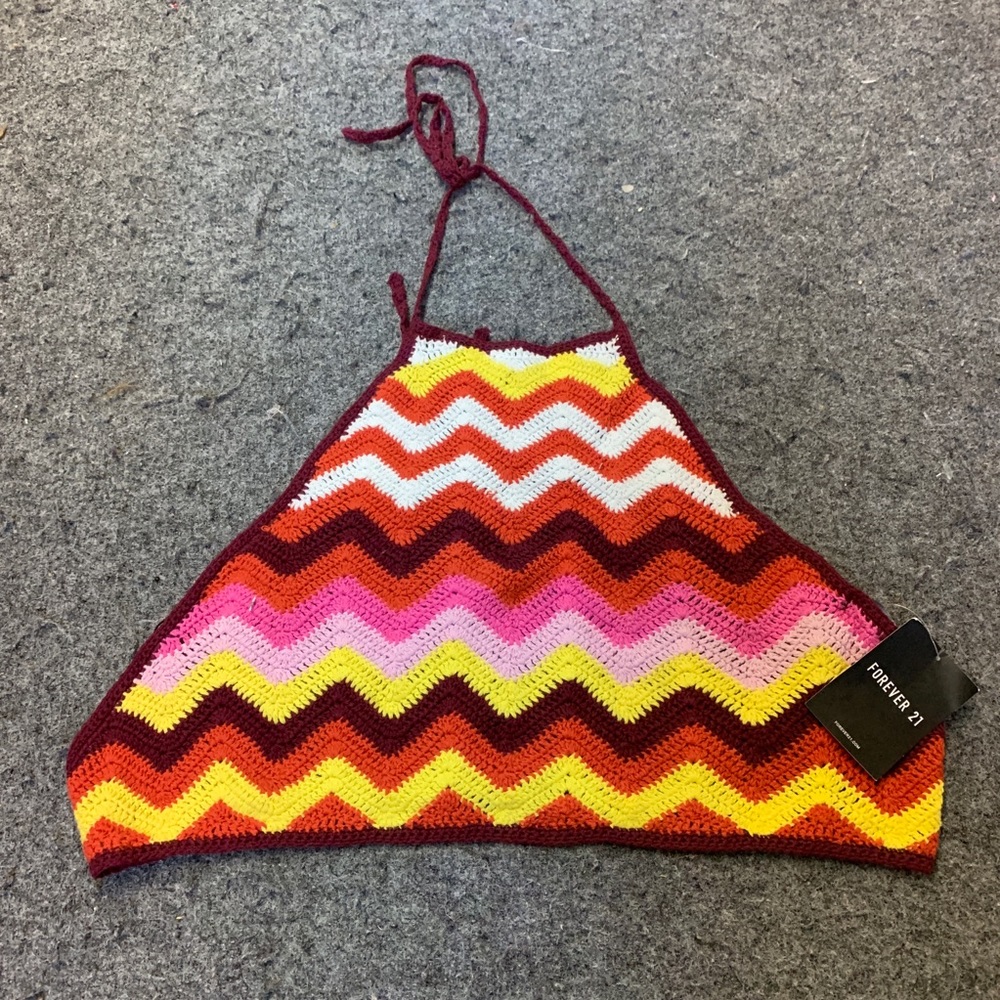 Forever 21 Crochet Halter Top